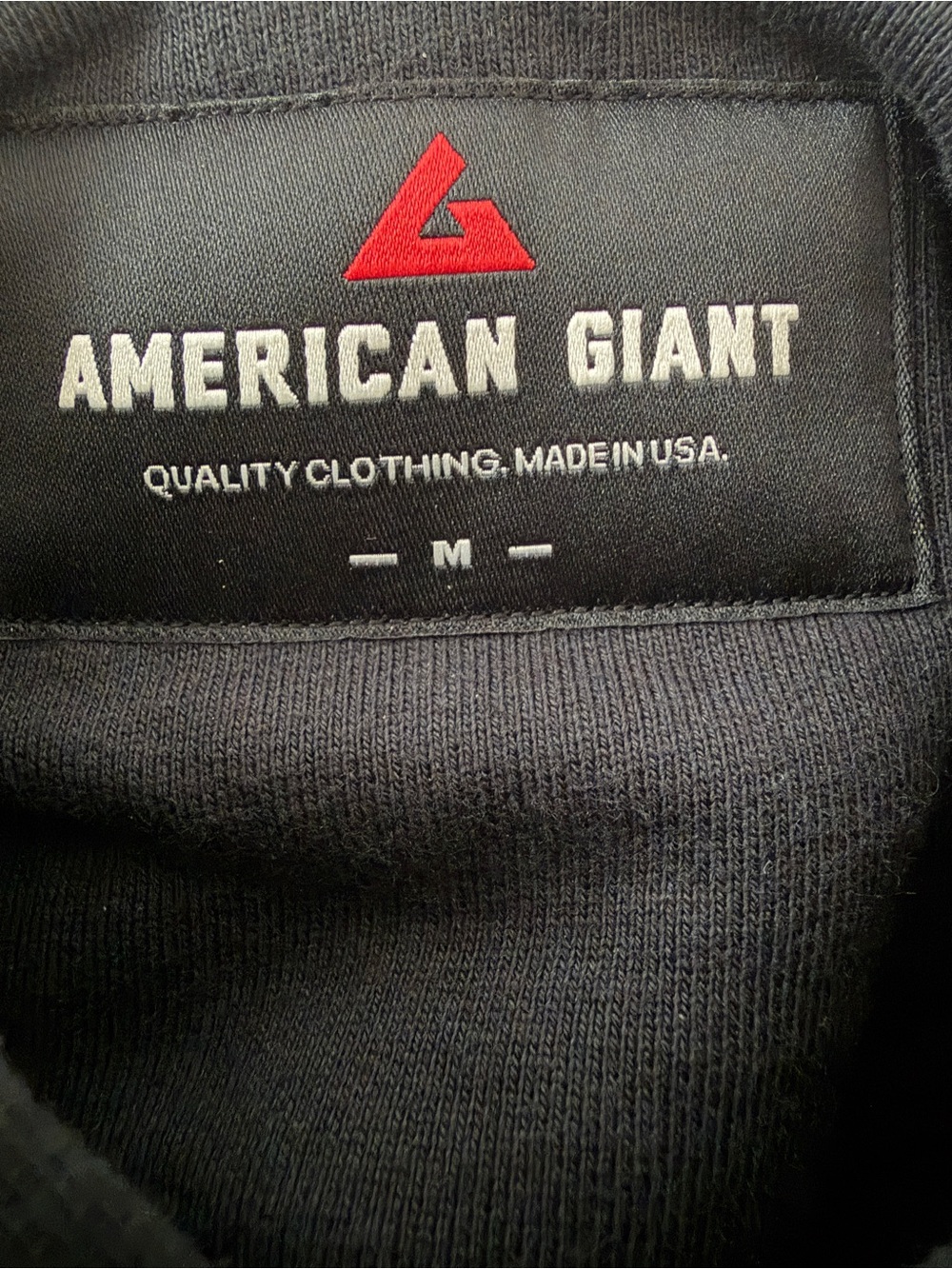 American Giant Mens Classic Pullover Hoodie Sweatshirt fleece black medium - Picture 8 of 11